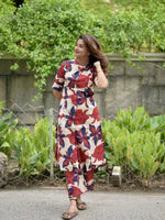 Chic Floral Printed Cotton Co-Ord Set