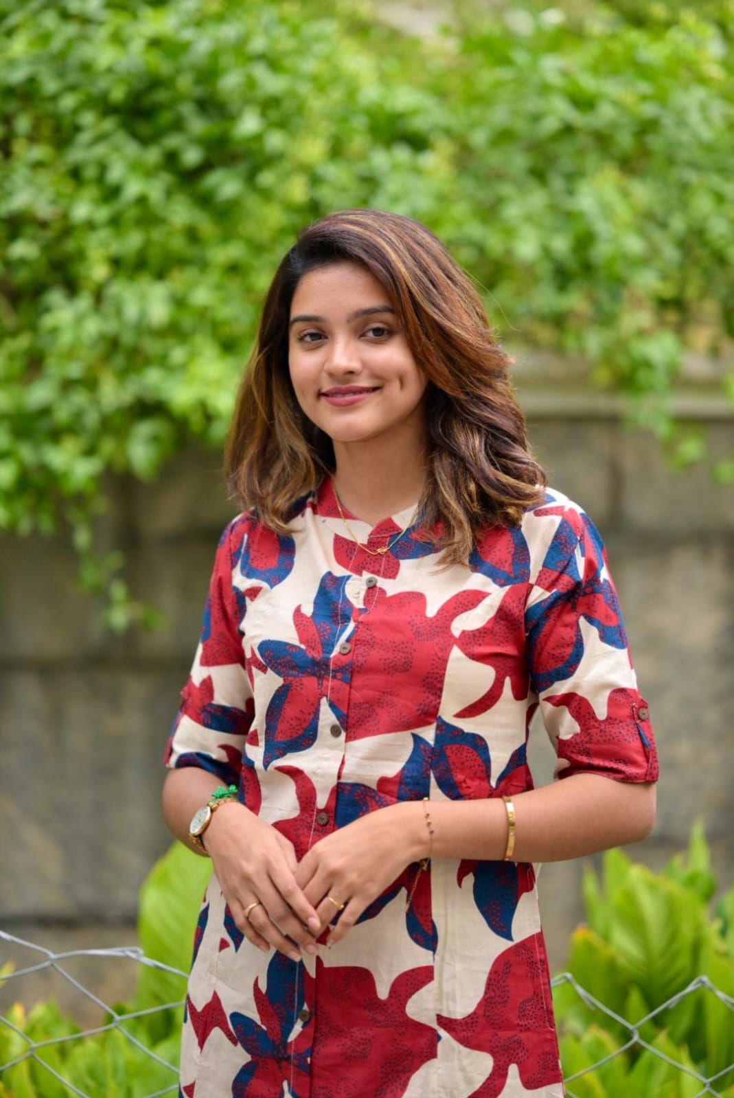 Chic Floral Printed Cotton Co-Ord Set