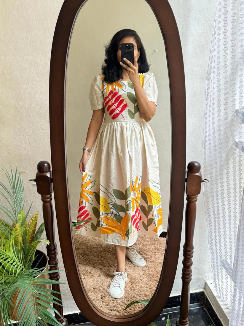 Beautiful Prints Of Pure And Rich Soft Cotton Gown