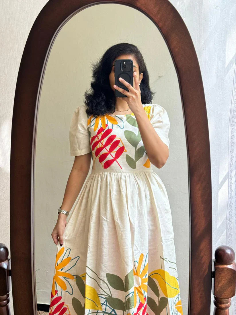 Beautiful Prints Of Pure And Rich Soft Cotton Gown