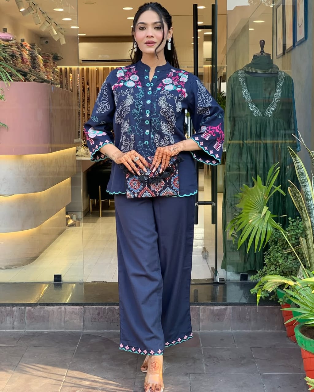 Beautyful Cotton Wardrobe  Embroidery Cod Set